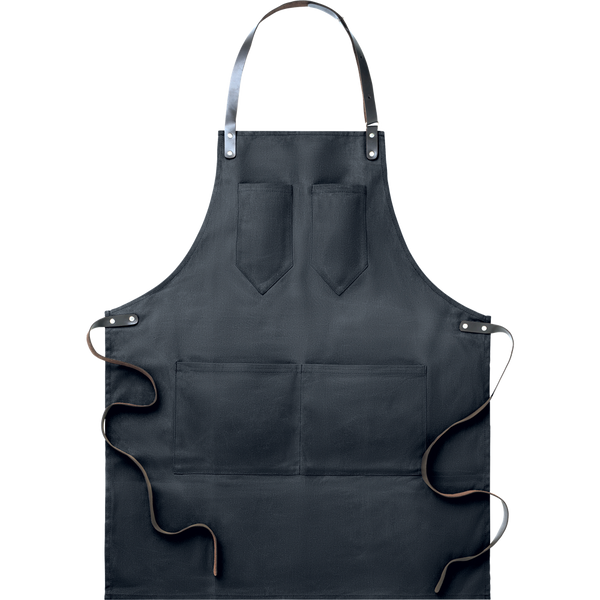 Waxed Canvas Chef Apron_BLACK_front