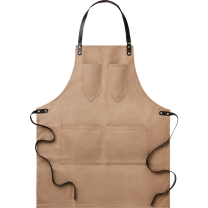 Waxed Canvas Chef Apron_TAUPE_front