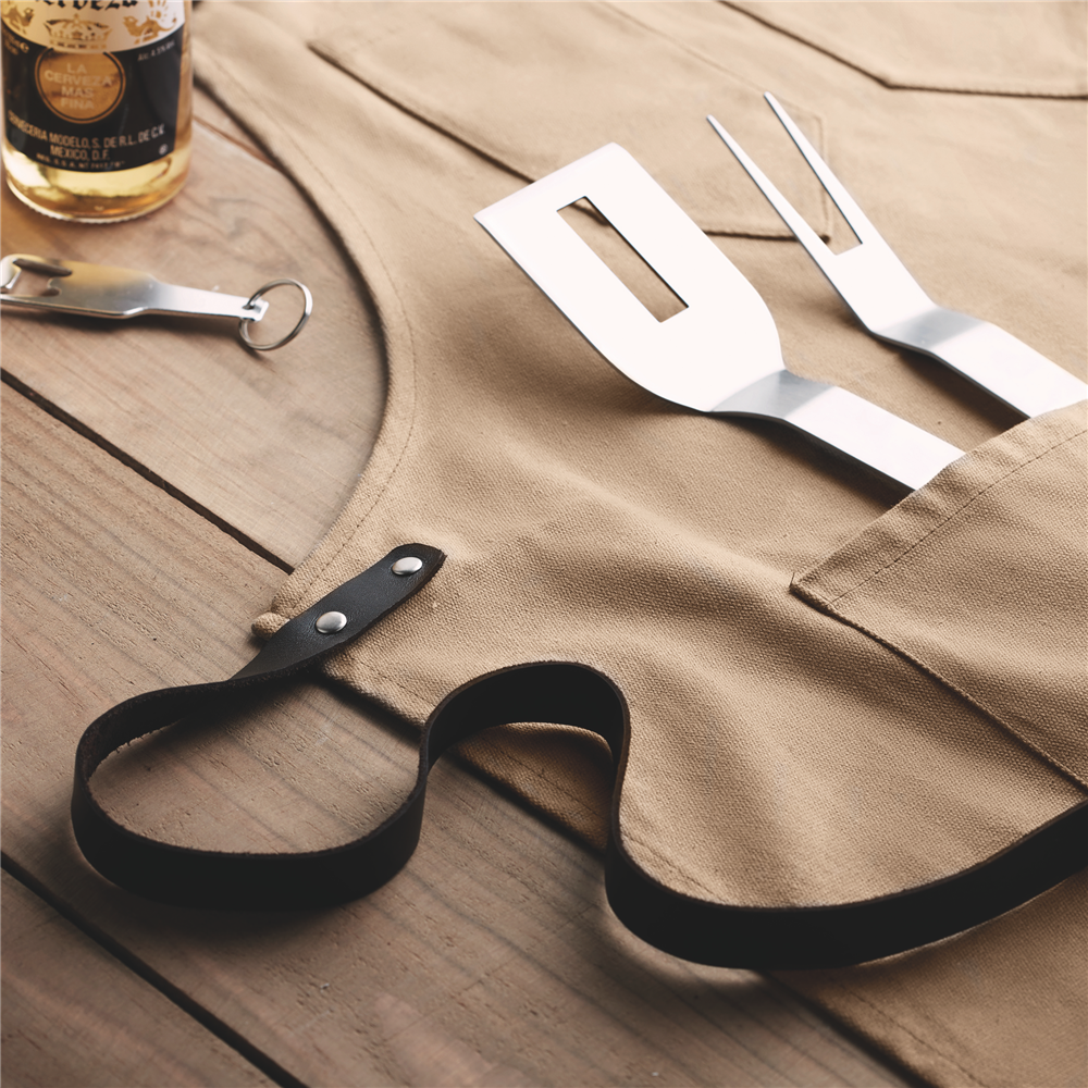 Waxed Canvas Chef Apron_TAUPE_DETAILEDIMAGE_front_2