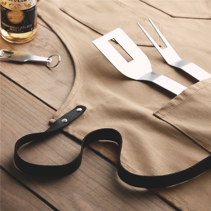 Waxed Canvas Chef Apron_TAUPE_DETAILEDIMAGE_front_2