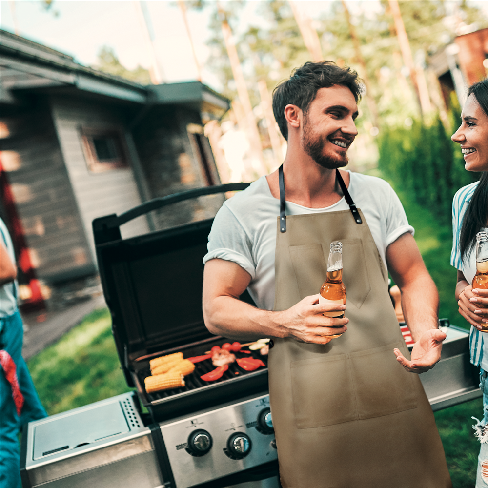 Waxed Canvas Chef Apron_TAUPE_DETAILEDIMAGE_front_3