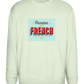 Pardon My French Design - Comfort Essential Unisex Sweater_CREAMY GREEN_front