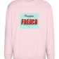 Pardon My French Design - Comfort Essential Unisex Sweater_LIGHT PEACH ROSE_front