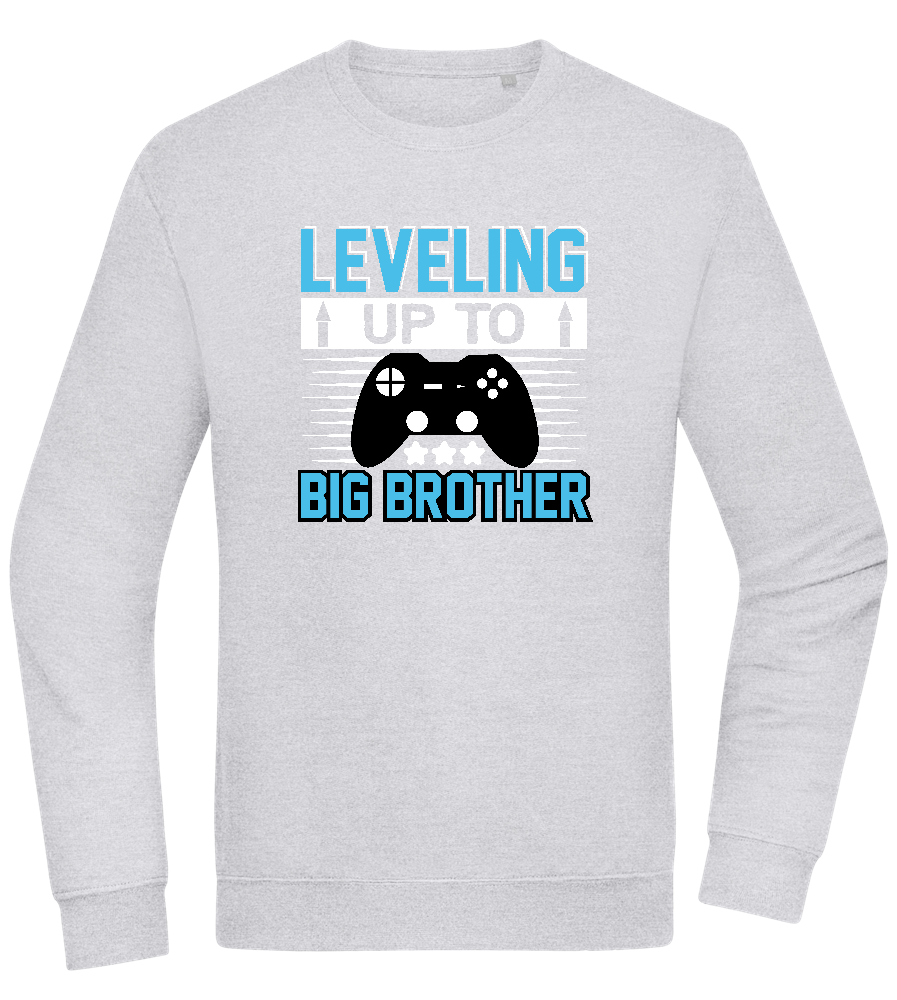 Leveling Up To Big Brother Design - Comfort Essential Unisex Sweater_ORION GREY II_front