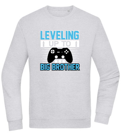 Leveling Up To Big Brother Design - Comfort Essential Unisex Sweater_ORION GREY II_front