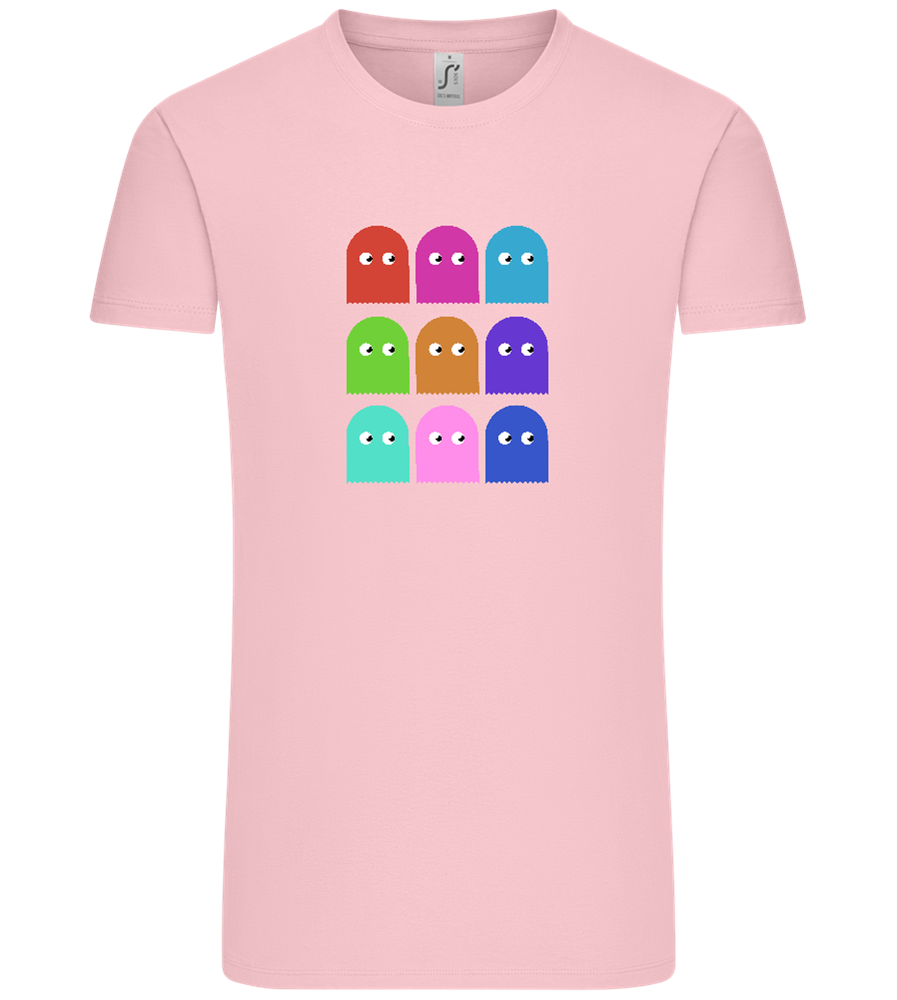 Classic Ghosts Design - Comfort Unisex T-Shirt_CANDY PINK_front