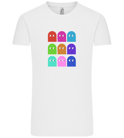 Classic Ghosts Design - Comfort Unisex T-Shirt_WHITE_front