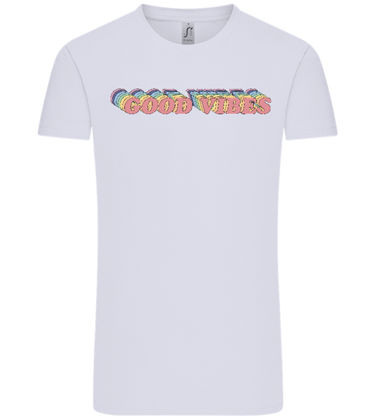 Good Vibes Rainbow Design - Comfort Unisex T-Shirt_LILAK_front