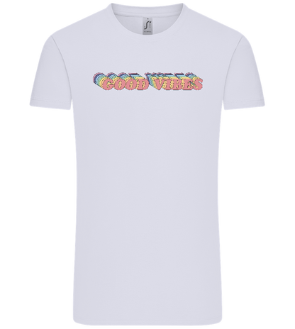 Good Vibes Rainbow Design - Comfort Unisex T-Shirt_LILAK_front