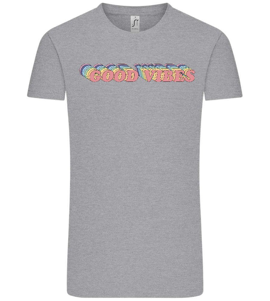 Good Vibes Rainbow Design - Comfort Unisex T-Shirt_ORION GREY_front