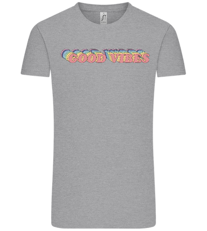 Good Vibes Rainbow Design - Comfort Unisex T-Shirt_ORION GREY_front