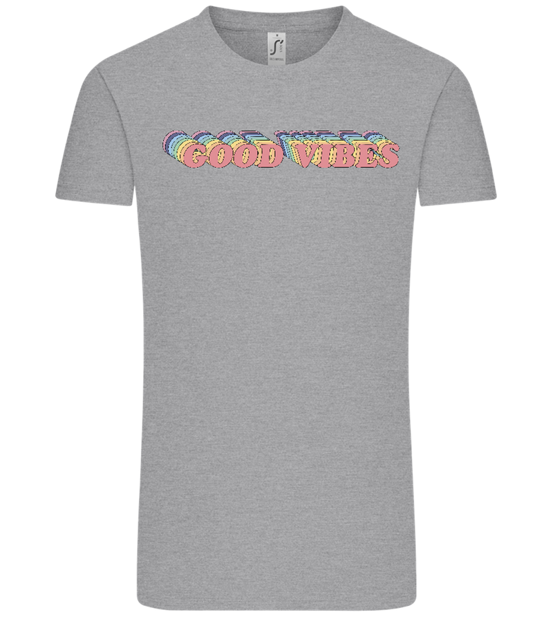 Good Vibes Rainbow Design - Comfort Unisex T-Shirt_ORION GREY_front