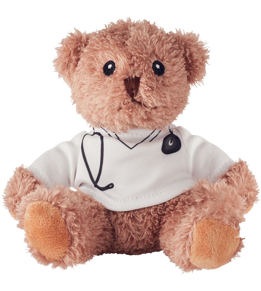 Teddy bear plush doctor_WHITE_front