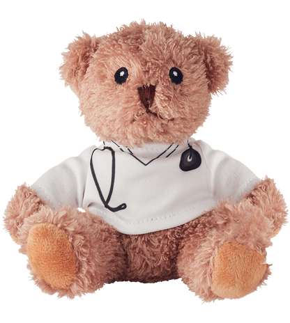 Teddy bear plush doctor_WHITE_front