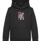 Pink Trick or Treat Design - Comfort Kids Hoodie_BLACK_front