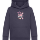 Pink Trick or Treat Design - Comfort Kids Hoodie_FRENCH NAVY_front