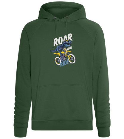 Dino Biker Design - Comfort unisex hoodie_GREEN BOTTLE_front