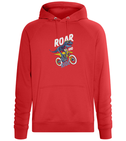 Dino Biker Design - Comfort unisex hoodie_RED_front