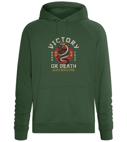 Victory Dragon Design - Comfort unisex hoodie_GREEN BOTTLE_front