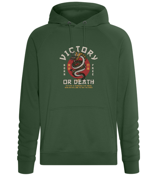 Victory Dragon Design - Comfort unisex hoodie_GREEN BOTTLE_front