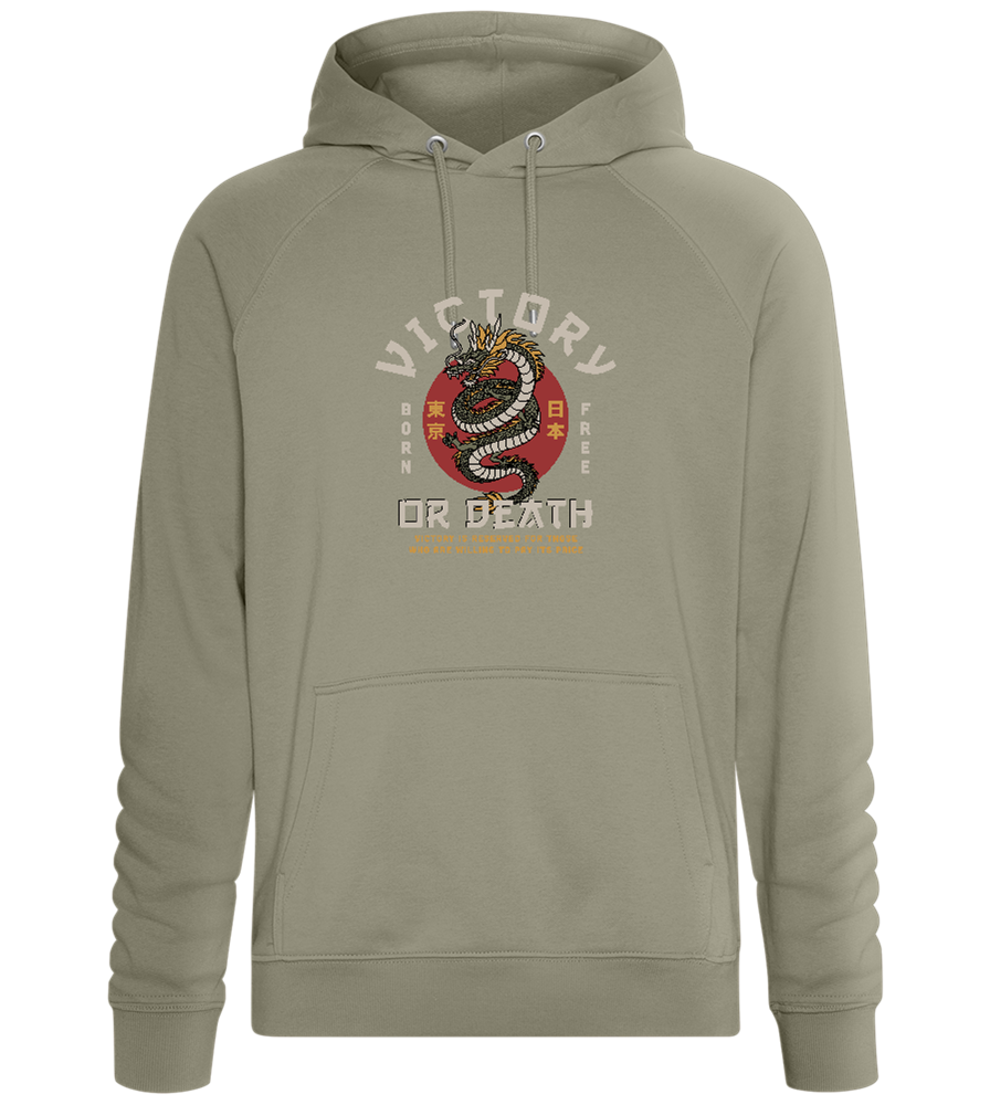 Victory Dragon Design - Comfort unisex hoodie_KHAKI_front