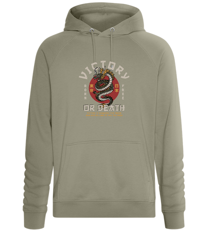 Victory Dragon Design - Comfort unisex hoodie_KHAKI_front