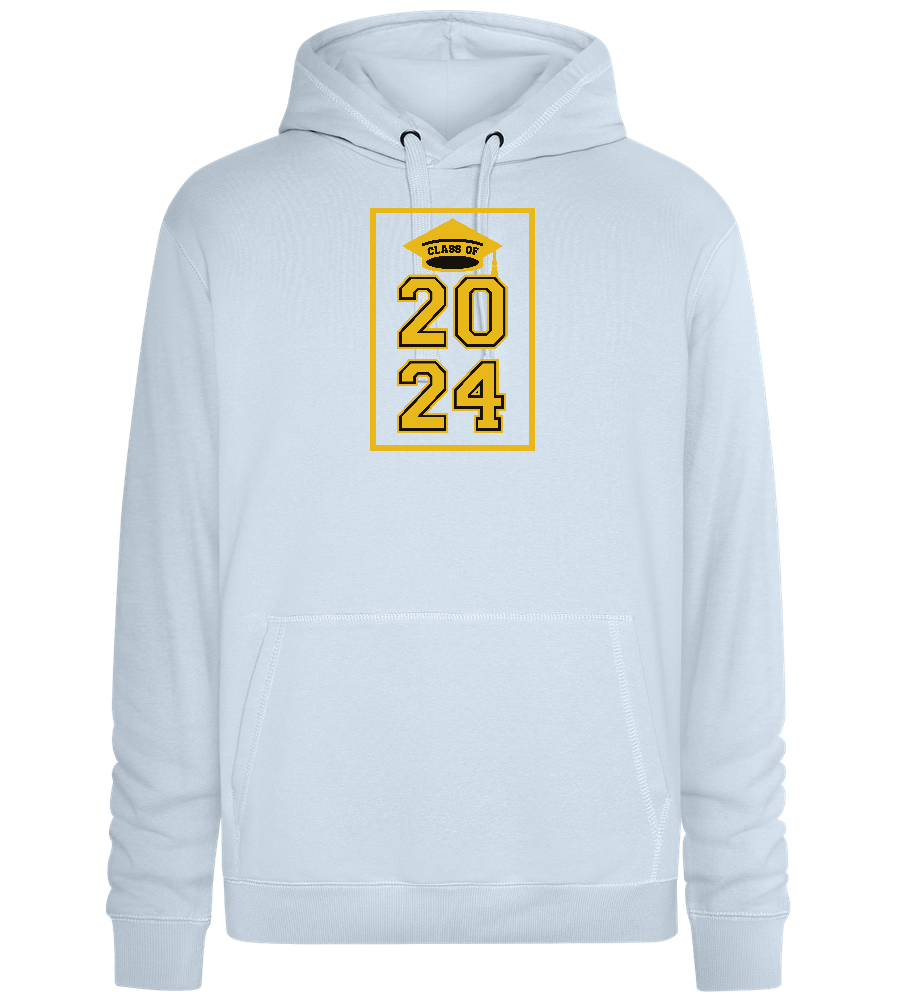 Class of '24 Design - Premium unisex hoodie_CREAMY BLUE_front