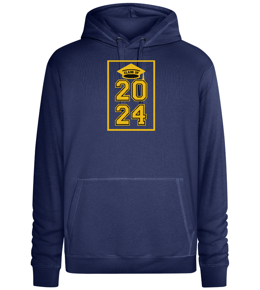 Class of '24 Design - Premium unisex hoodie_DENIM CHINA_front