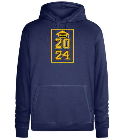 Class of '24 Design - Premium unisex hoodie_DENIM CHINA_front