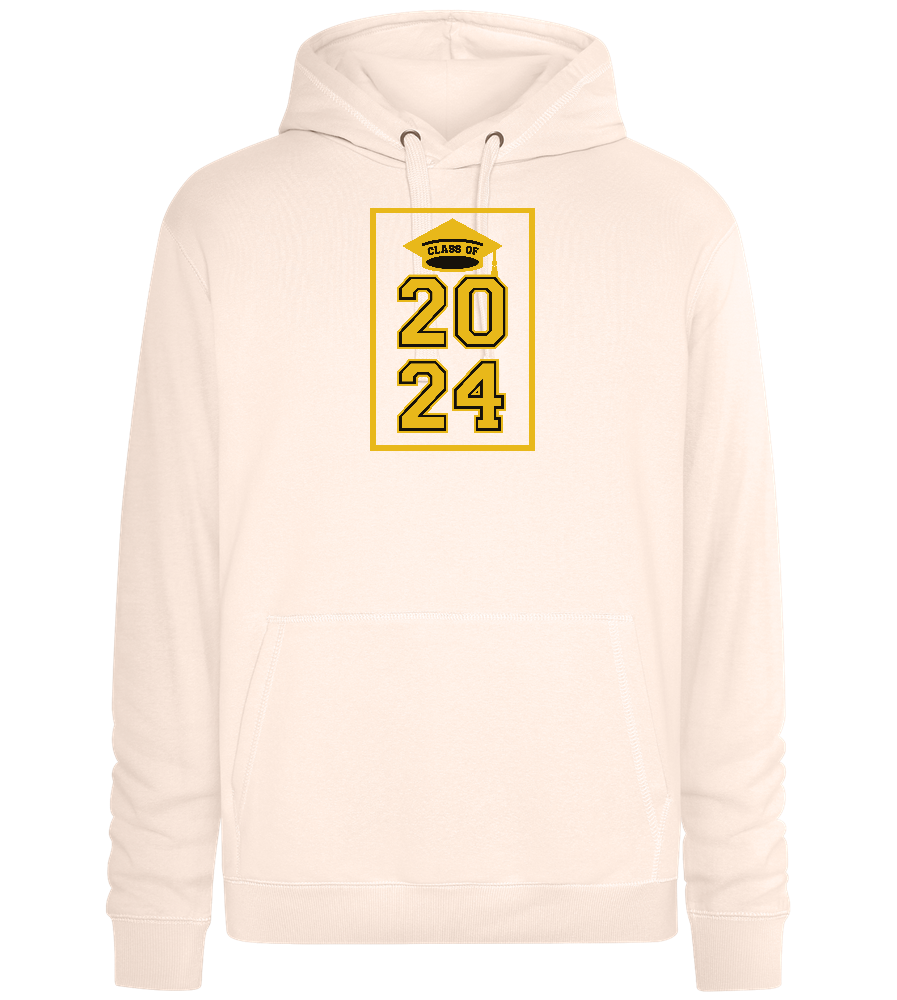 Class of '24 Design - Premium unisex hoodie_LIGHT PEACH ROSE_front