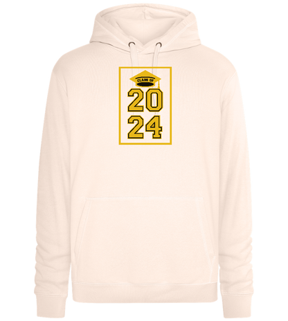 Class of '24 Design - Premium unisex hoodie_LIGHT PEACH ROSE_front