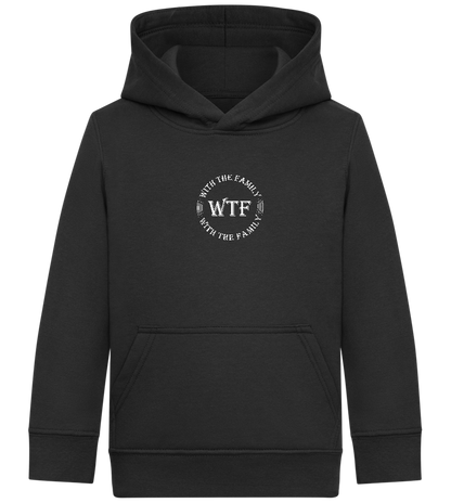 With The Family Design - Comfort Kids Hoodie_BLACK_front