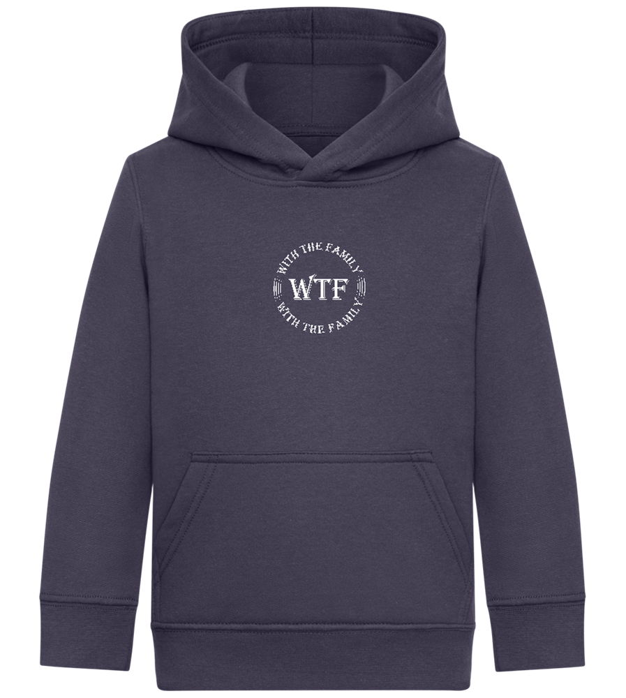 With The Family Design - Comfort Kids Hoodie_FRENCH NAVY_front