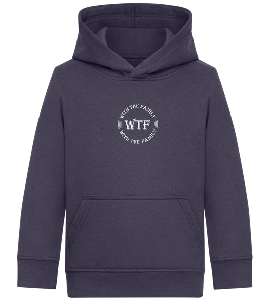 With The Family Design - Comfort Kids Hoodie_FRENCH NAVY_front