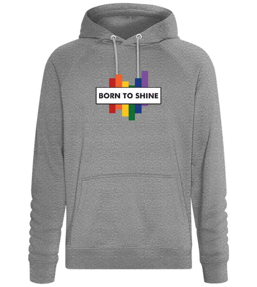 Born To Shine Rainbow Design - Comfort unisex hoodie_ORION GREY II_front