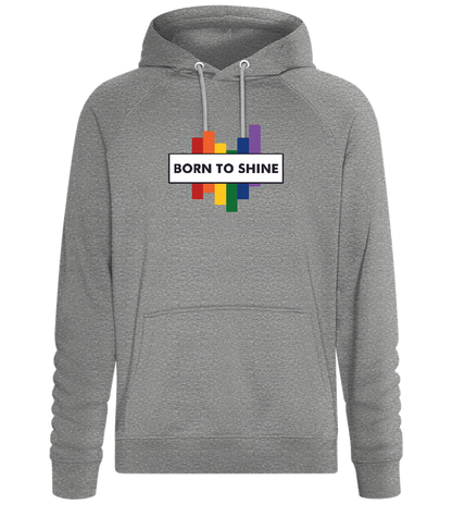 Born To Shine Rainbow Design - Comfort unisex hoodie_ORION GREY II_front