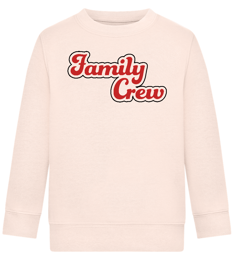 Family Crew Design - Comfort Kids Sweater_LIGHT PEACH ROSE_front