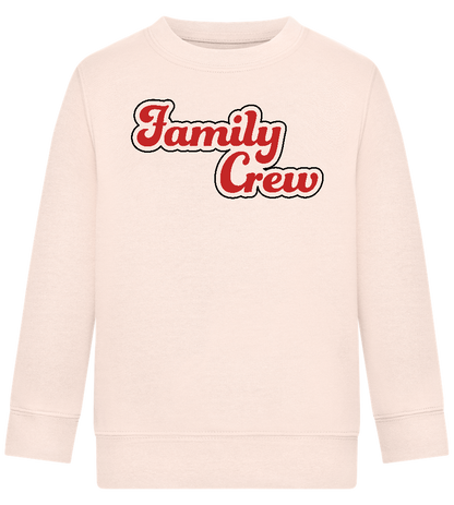 Family Crew Design - Comfort Kids Sweater_LIGHT PEACH ROSE_front