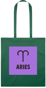 Zodiac Aries Design - Premium colored cotton tote bag