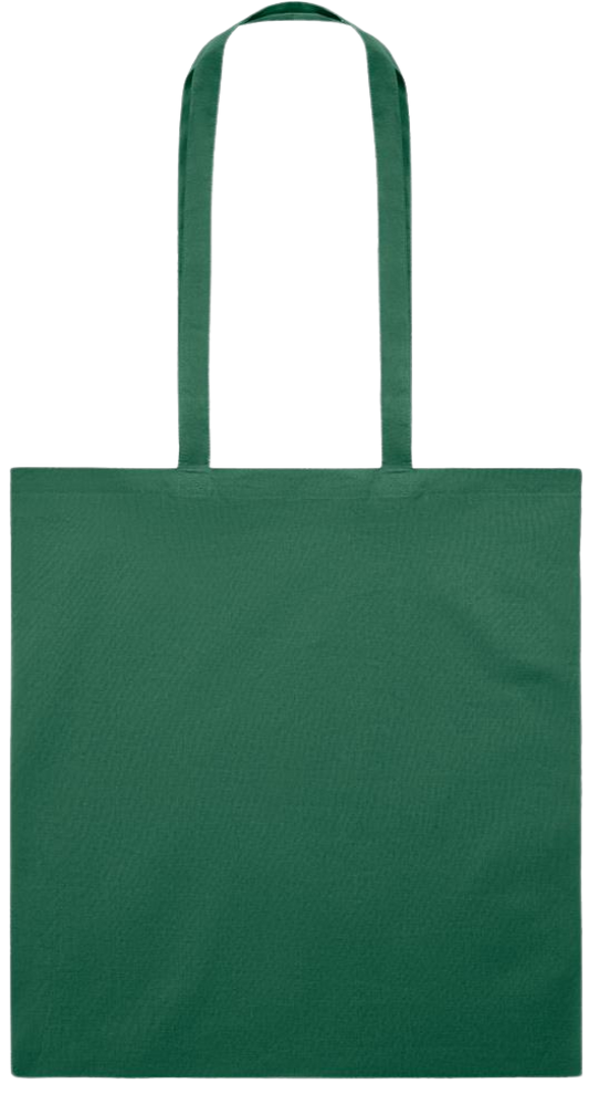 Zodiac Aries Design - Premium colored cotton tote bag_DARK GREEN_back