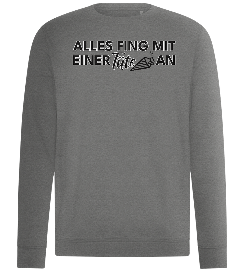 Alles Fing Mit Einer Tüte An Design - Comfort unisex sweater_ORION GREY II_front