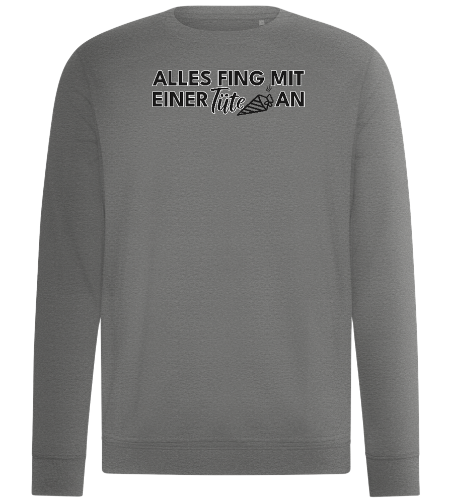 Alles Fing Mit Einer Tüte An Design - Comfort unisex sweater_ORION GREY II_front