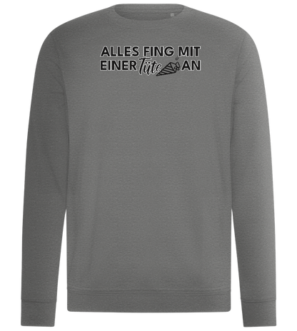 Alles Fing Mit Einer Tüte An Design - Comfort unisex sweater_ORION GREY II_front