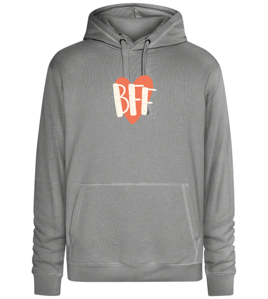 BFF Heart Design - Premium unisex hoodie_ORION GREY II_front