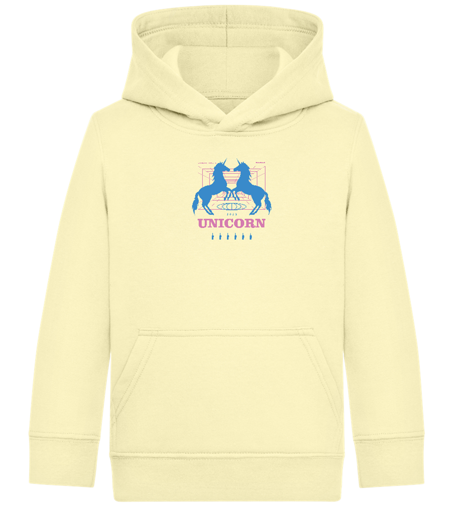 Unicorn Apparel 2023 Design - Comfort Kids Hoodie_AMARELO CLARO_front