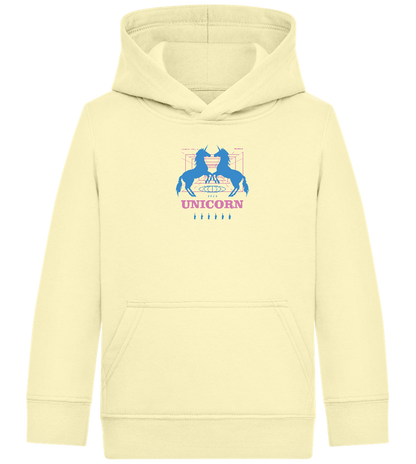 Unicorn Apparel 2023 Design - Comfort Kids Hoodie_AMARELO CLARO_front