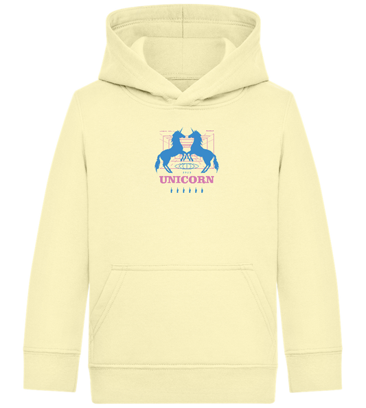 Unicorn Apparel 2023 Design - Comfort Kids Hoodie_AMARELO CLARO_front