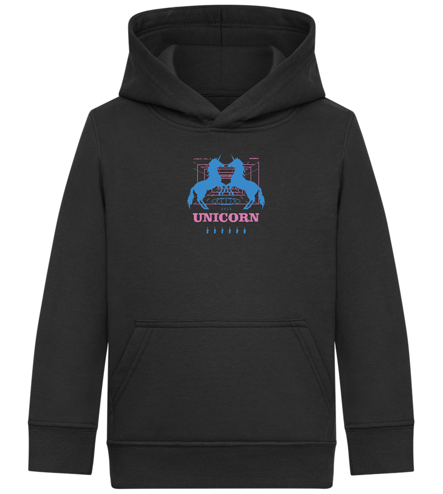 Unicorn Apparel 2023 Design - Comfort Kids Hoodie_BLACK_front