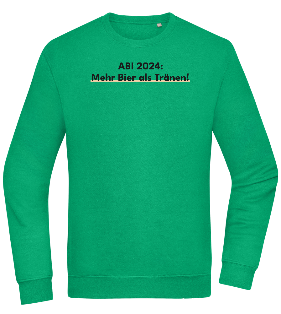 Mehr Bier Als Tränen Design - Comfort Essential Unisex Sweater_MEADOW GREEN_front