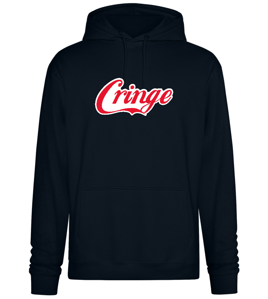 Coca Cringe Design - Premium Essential Unisex Hoodie_BLACK_front